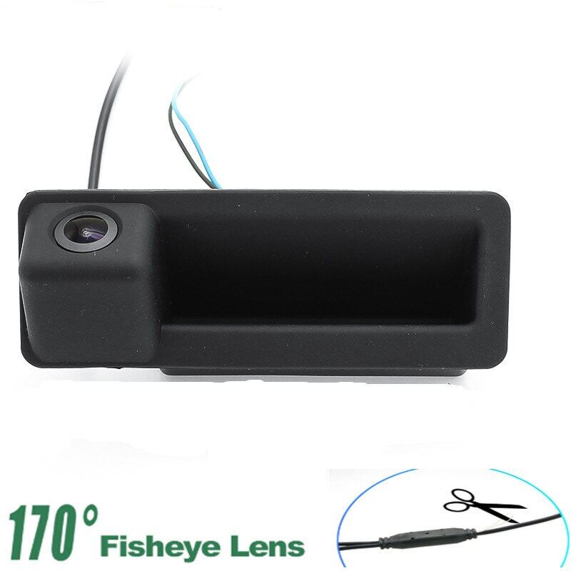 Reverse Car Rear View Camera 1080P MCCD Fisheye Lens Trunk Handle For BMW 3 Series 5 Series X5 X6 E46 E39