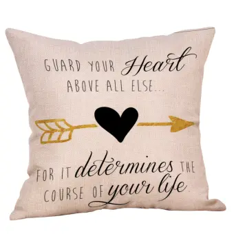 Valentine S Day Happy Valentine Pillow Cases Linen Sofa Cushion