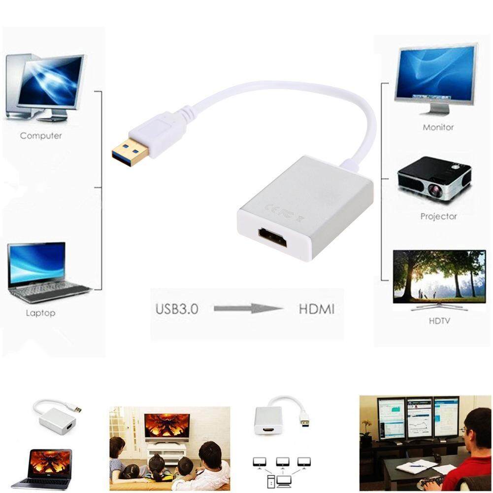 USB 3.0 A Male to HDMI Nữ HD Adapter Màn Hình AV cho Giao Diện Windows