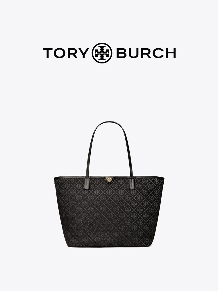 TORY BURCH T MONOGRAM กระเป๋าโท้ตมือถือขนาดกลาง 152302 ราคา 6,866 บาท*ส่งฟรี