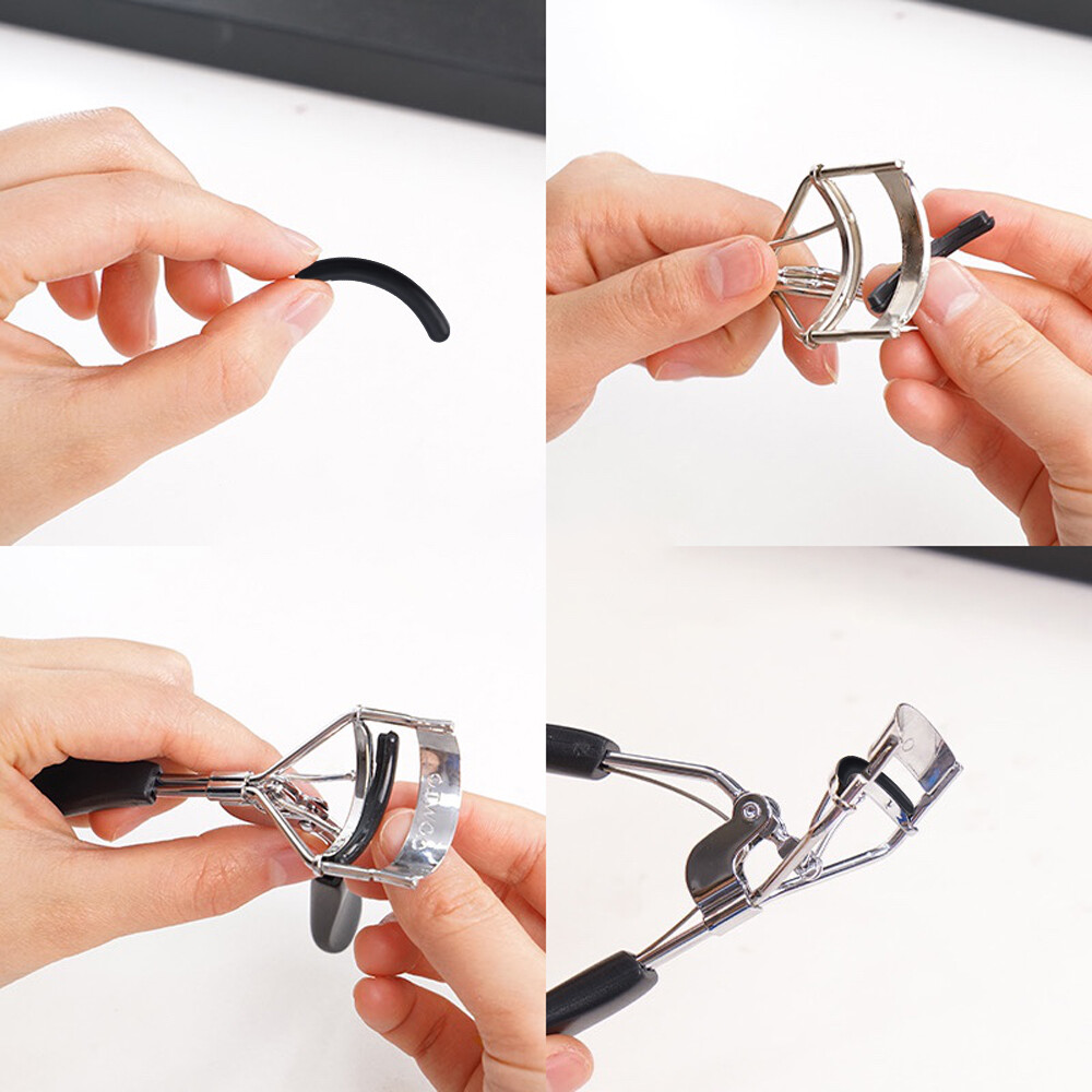 Dorisna 4pcs/box Eyelash Curler Replacement Pads Universal Type Curling High Elastic Rubber Pad Beauty Tool Makeup