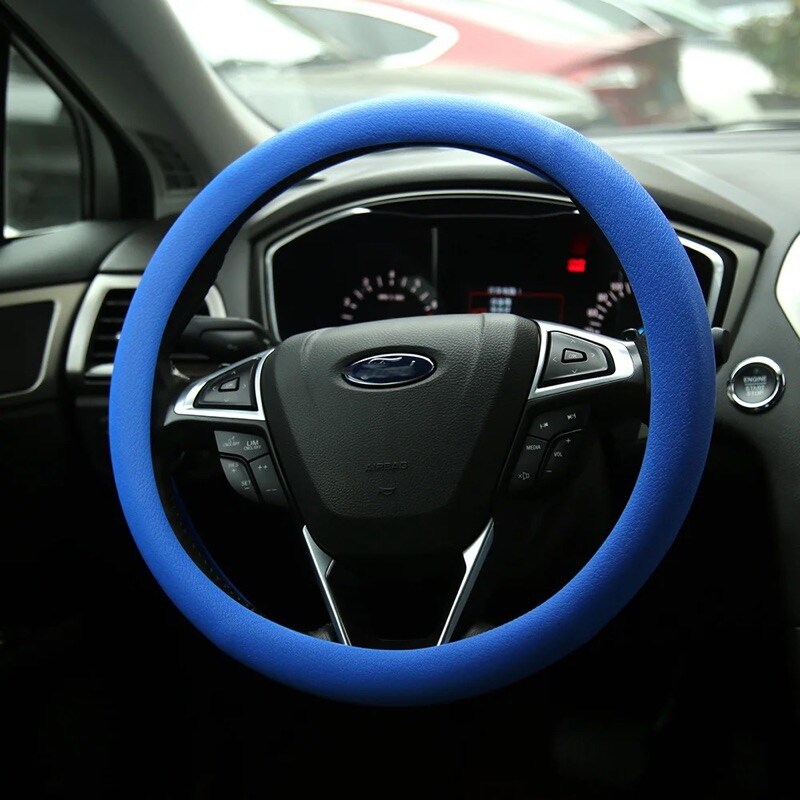 {TYEE Automotive Products} Silicon Car Steering Wheel Cover Leather Texture (Universal Size)
