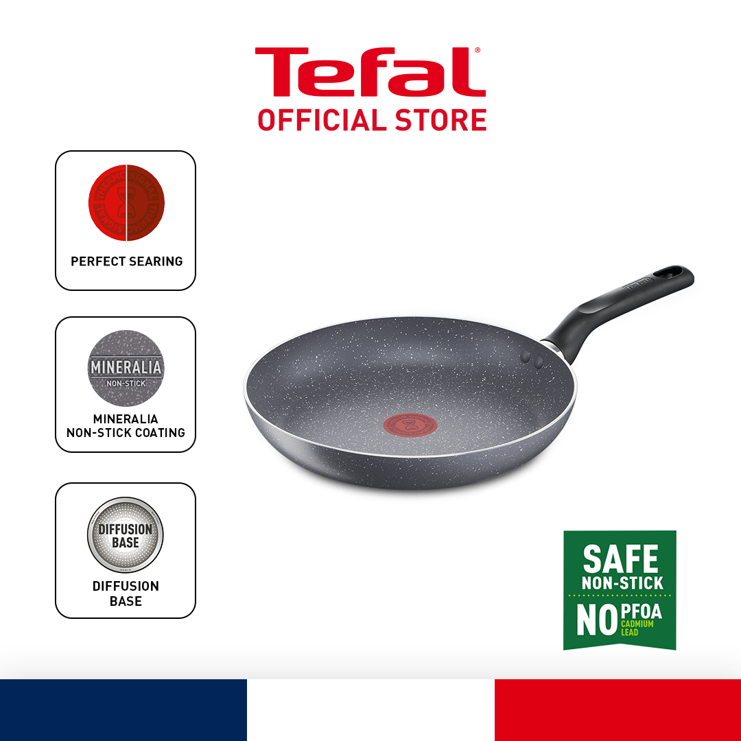 Tefal Natura Frypan 24cm B22604 Non Stick Cookware Mineralia Non Stick Coating Thermo Signal