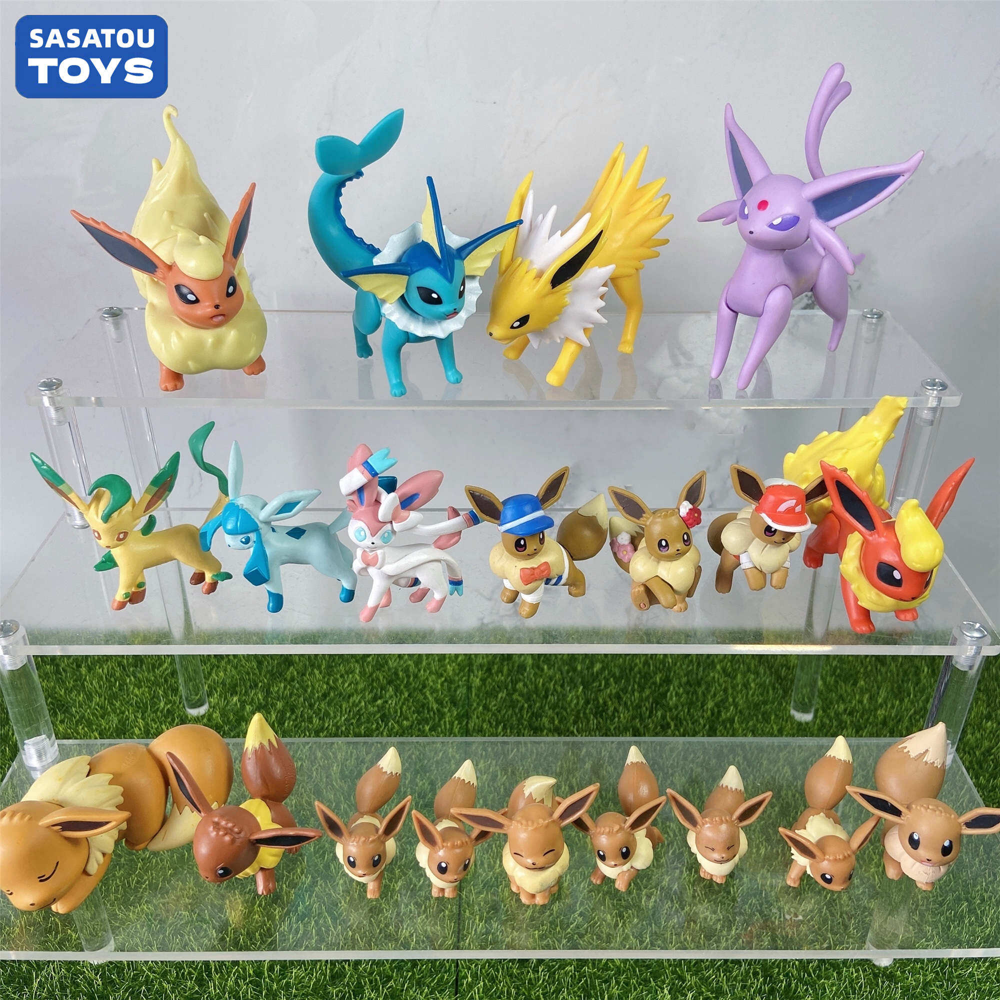 Pokémon Eevee family figure Sylveon Glaceon Leafeon Vaporeon