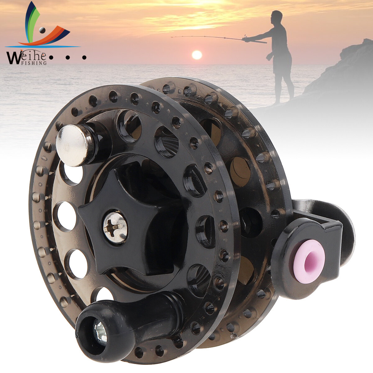 Weihe Ultralight Fly Fishing Reel Stainless Steel Wire Reel Spool Diameter 60mm Former Right Left Hand Ice Fishing Wheel