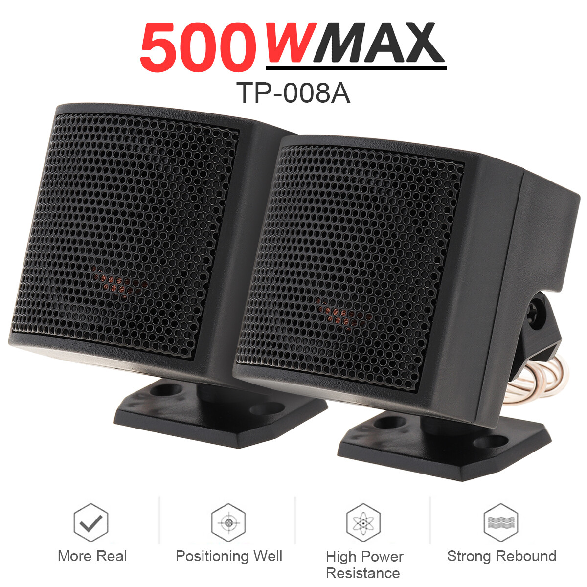 Tweeters 2pcs/lot 500W High Efficiency Mini Tweeter Speakers for Car Audio System
