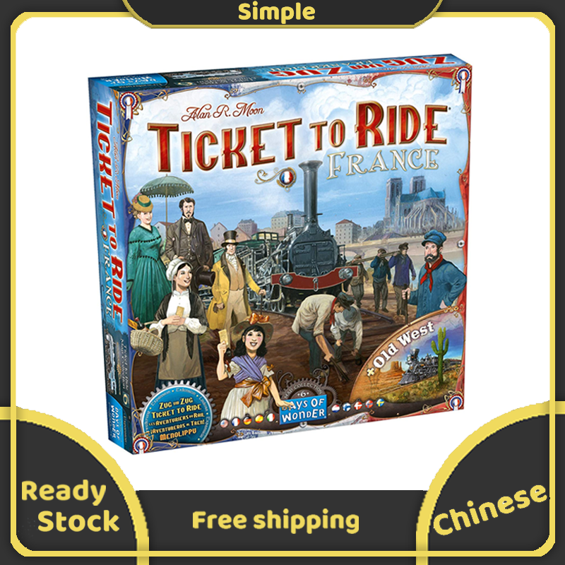 Ticket to ride france board game expansion | ages 8+ | for 2 to 5 players | average playtime 30-60 minutes