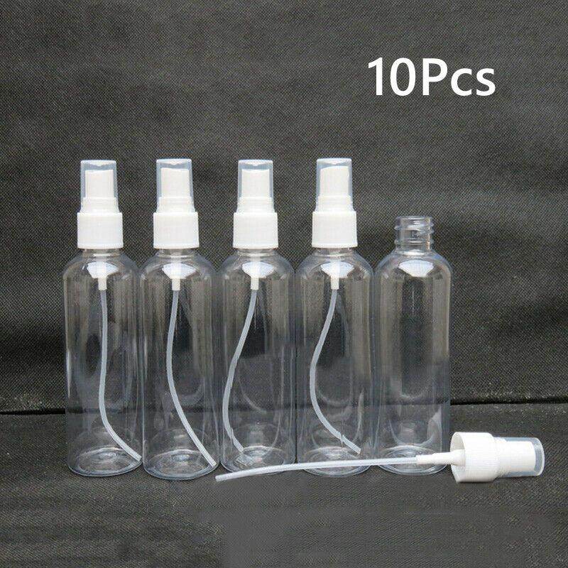 10Pcs 100ml Empty Refillable Plastic Spray Bottle Spray Bottle