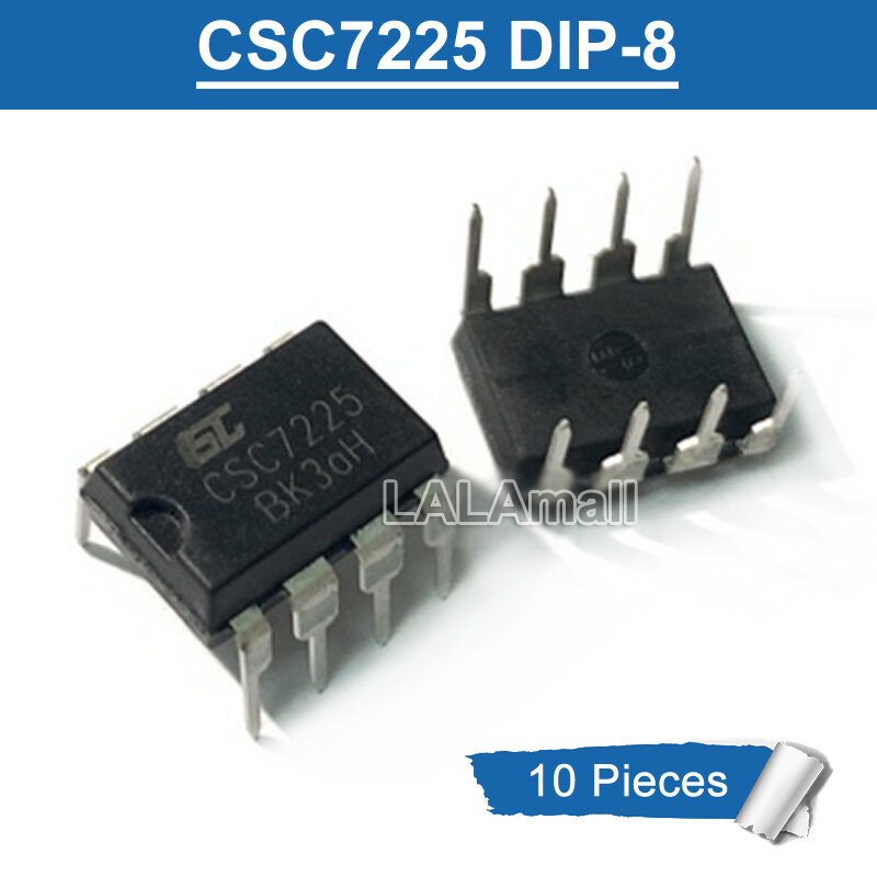 10pcs csc7225 dip-8 csc 7225 dip8 dip off-line switch power supply chip ic new original