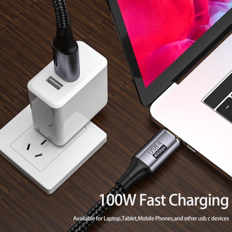 USB 4.0 Loại C Để Loại C Cáp 40Gbps 8K 60Hz PD 100W Nhanh Sạc Cáp Dữ Liệu Dây Với Thunderbolt 3/4 Cho Macbo-Ok Pro Máy Tính Xách Tay
