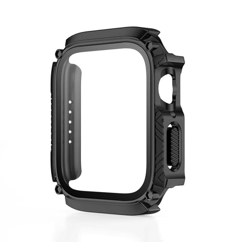 Case film for apple watch series 8 7 6 se se2 5 4 tempered glass screen protector cover bumper iwatch 45mm 41mm 40mm 44mm accessories