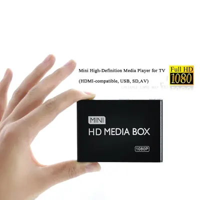 Car Mini Media Player 1080P Mini HDD Media Box TV box Video Multimedia Player Full HD With SD MMC Card Reader 100Mpbs
