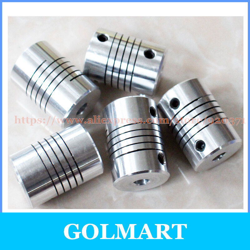 D18*l25 Shaft Coupling Flexible 3/4/5/6/6.35/7/8/10 Mm Cnc Motor Coupler