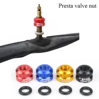 Tubeless Tire Valve Nut Aluminum Alloy Greater Locking Force For Presta Valve N