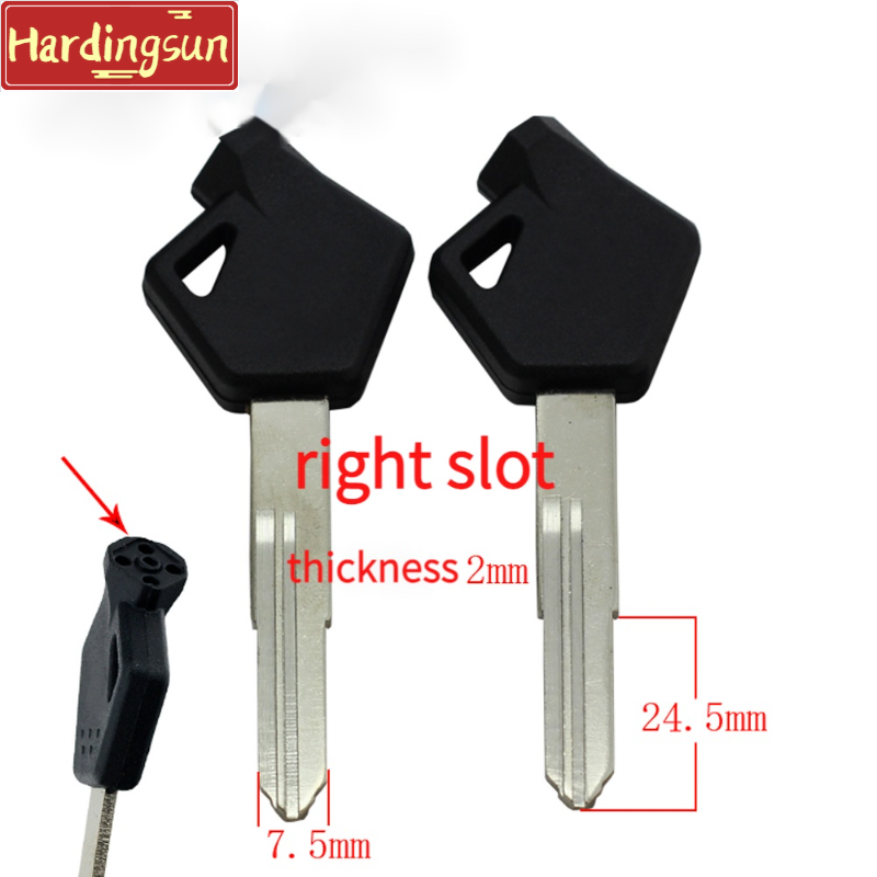 Hardingsun blank key for suzuki skydrive hayate, axelo motorcycle key c536
