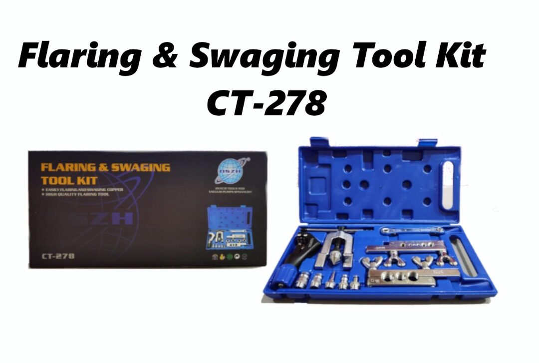 DSZH CT278 Flaring & Swaging Tool Kit for Airconditioning Twin