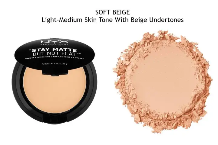 nyx matte but not flat powder foundation
