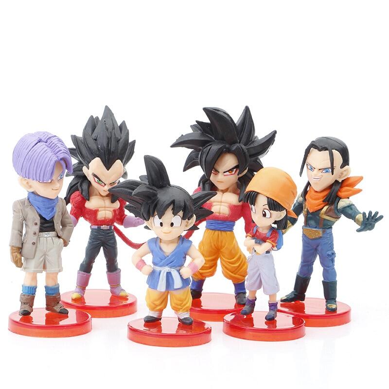Dragon Ball Figure Super Saiyan Goku Vegeta Buu Broly Action Figures Dragon Ball Mini Figurines Set Anime DBZ Doll Model Toys