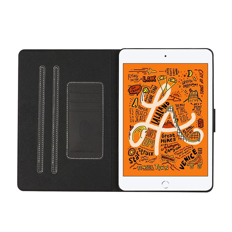 PU leather case for iPad Mini 1 2 3 4 5 soft stand cover iPadMini Mini2 Mini3 Mini4 Mini5 2019 holder