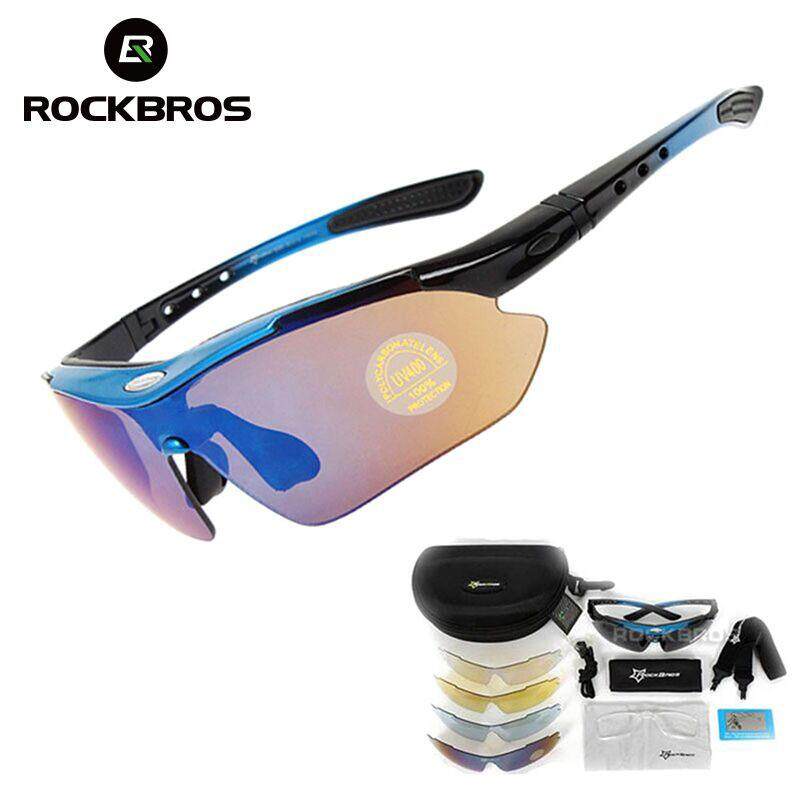 RockBros Polarized Cycling Sunglasses Goggles Eyewear Sports Glasses 5 Lenses