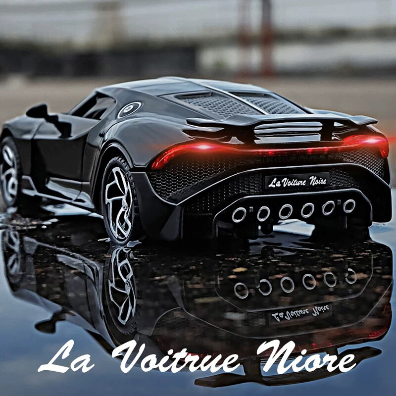 【RUM】 DIE-CAST Xe Mô Hình Xe Hơi Bằng Hợp Kim Bugatti La Voiture Noire 1:32 Đồ Chơi Hiệu Ứng Ánh...