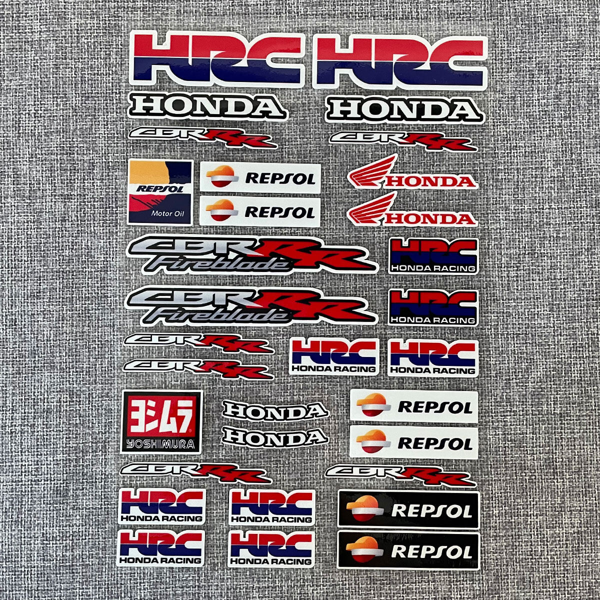 Phản Quang Mũ Bảo Hiểm Đề Can Dán Dành Cho Honda HRC Racing