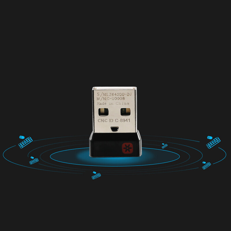 huwobei3792797 Wireless Dongle Receiver Unifying USB Adapter for Logitech PC Mouse Keyboard