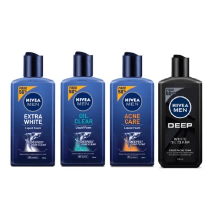 nivea men deep liquid facial foam