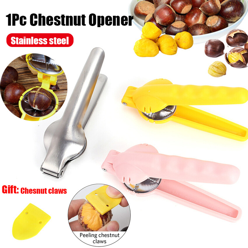 2 in 1 Stainless Chestnut Machine Kitchen Accessories Chestnut Sheath Chestnut Cutter Chestnut Opener Chestnut Nut for Nuts