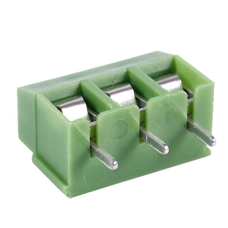 20 Pcs 3 Pin 5mm Pitch PCB Mount Screw Terminal Block AC 250V 8A ...