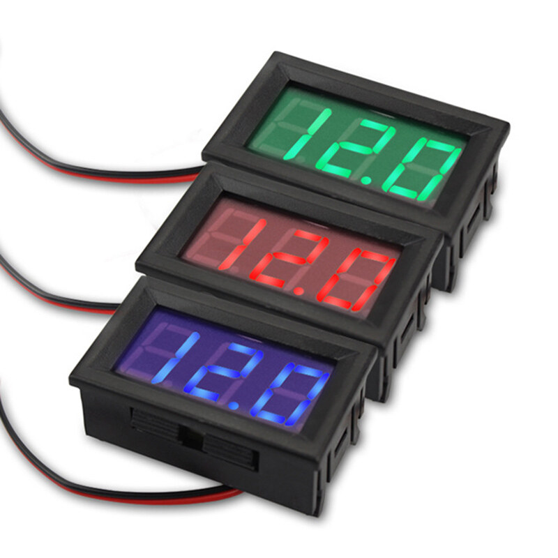 0.56 inch DC 4.5V-30V Digital DC Voltmeter LED Digital Voltage Meter with Reverse Connection Protection