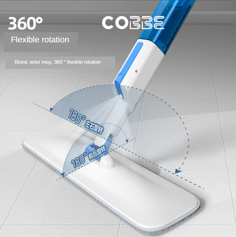Cây Lau Nhà Cobbe, Cây Lau Nhà Xoay 360 Độ, Dụng Cụ Vệ Sinh Nhà Bếp