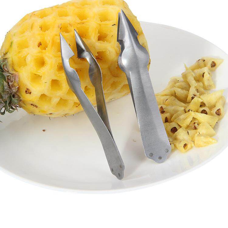 Konco Dropship Practical Easy Fruit Peeler Pineapple Corer Slicer Cutter Stainless Steel Kitchen Gadgets Pineapple Slicer Clips