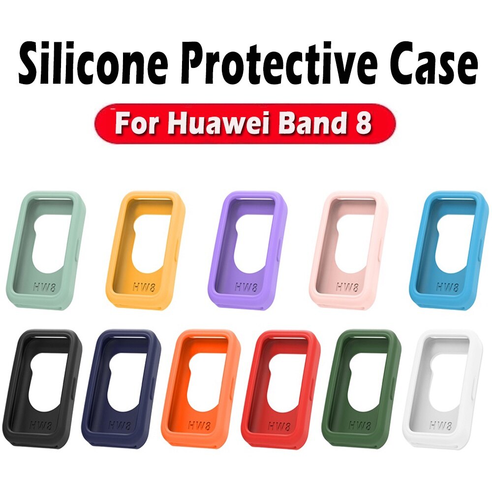 Soft TPU Case Cover for Huawei Band 10 9 8 Smart Watch Protector Shell Silicone Screen Protection for Huawei Band 8/9/10 Frame Accessories