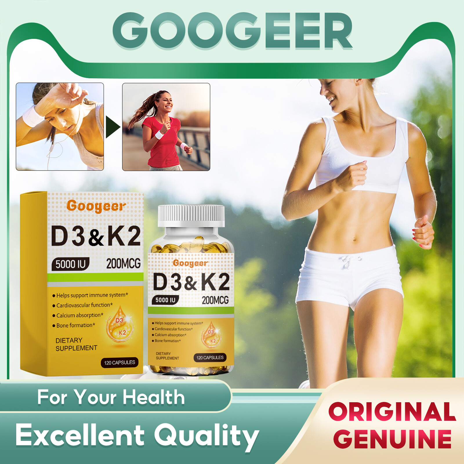 Vitamin D3 Gel Capsules Boost The Immune System Replenish Nutrients Helps Calcium Absorption Bone Growth Making Your Body Healthier Improve The Immune System Cardiovascular Function Restore Overall Vitality Become Stronger