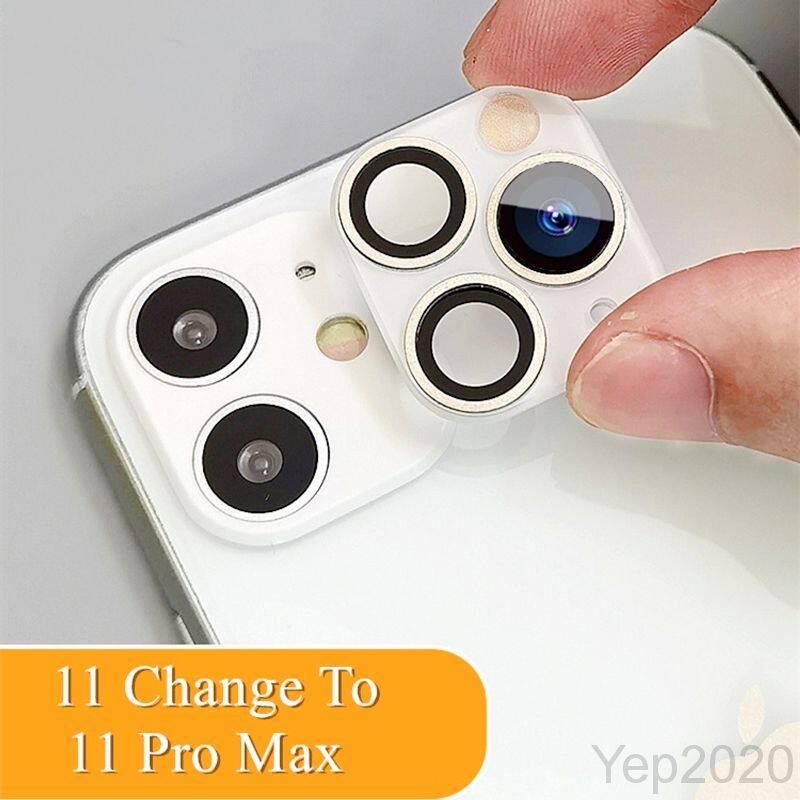 เคสป้องกันเลนส์กล้องสำหรับApple iPhone 11,11 Pro ,11Pro Max,กระจกนิรภัยแบบใสป้องกันการขีดข่วนปกป้องเต็ม360องศาฟิล์มติดแหวนกล้องหลังฟิล์มสำหรับเปลี่ยนสติกเกอร์ครั้งที่สอง
