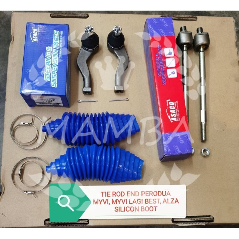TIE ROD END & RACK END PERODUA MYVI, MYVI LAGI BEST, ALZA WITH RUBBER