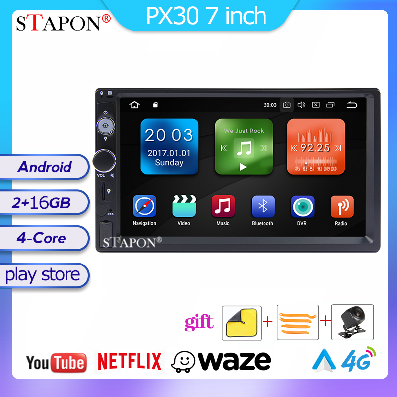 STAPON 7inch 2GB RAM 16GB ROM android car head unit car stereo support