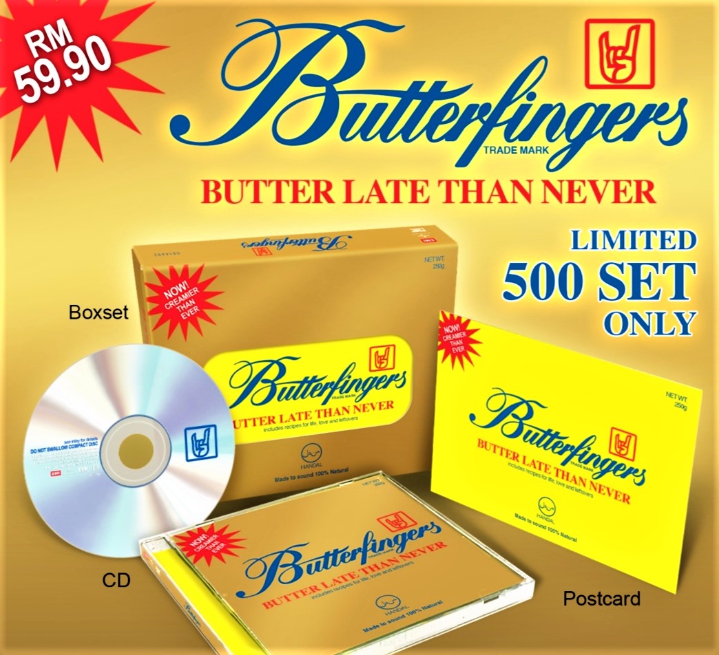 Butterfingers - Butter Late Than Never ( CD + Postcard ) *** Ready