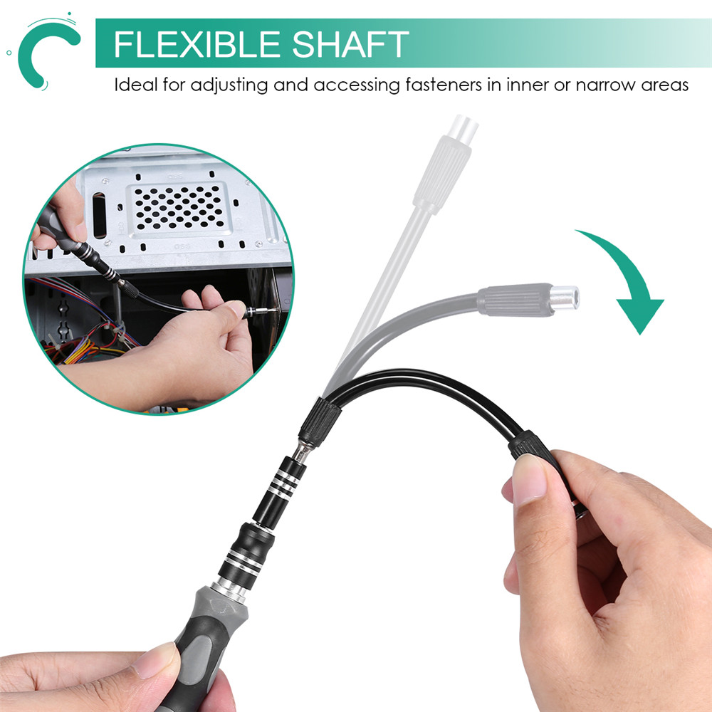 Bộ tua vít oria, dụng cụ từ tính 106 trong 1, bộ dụng cụ sửa chữa chuyên nghiệp cho điện thoại thông minh, bảng điều khiển trò chơi, đồ chơi máy tính
