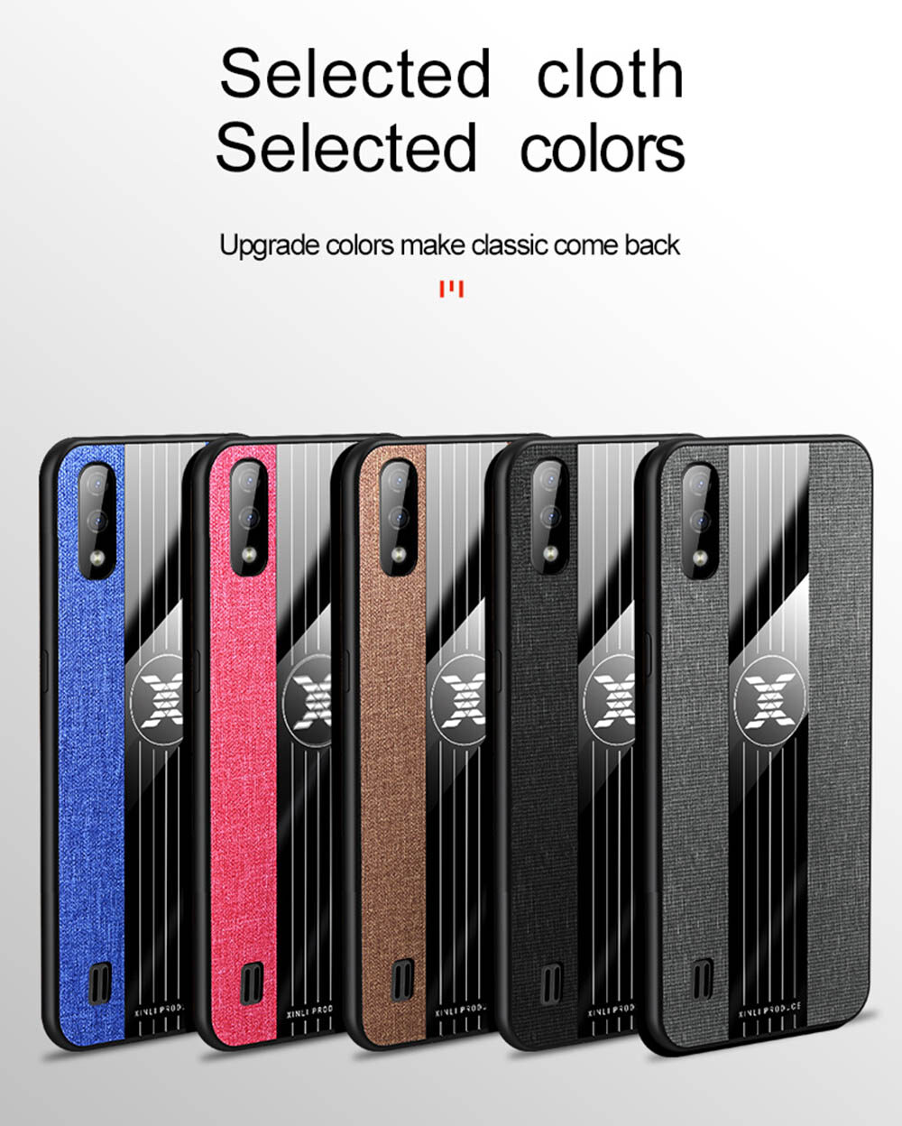 LEEWINDA For Samsung Galaxy A01 Phone Case, Leather Armor Cases Ring bracket Cover Shell