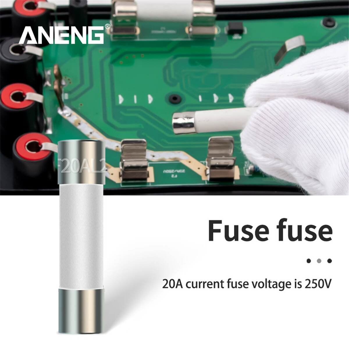 Cầu Chì Gốm Ống 6X30mm 5 * 200mA + 5 * 20A