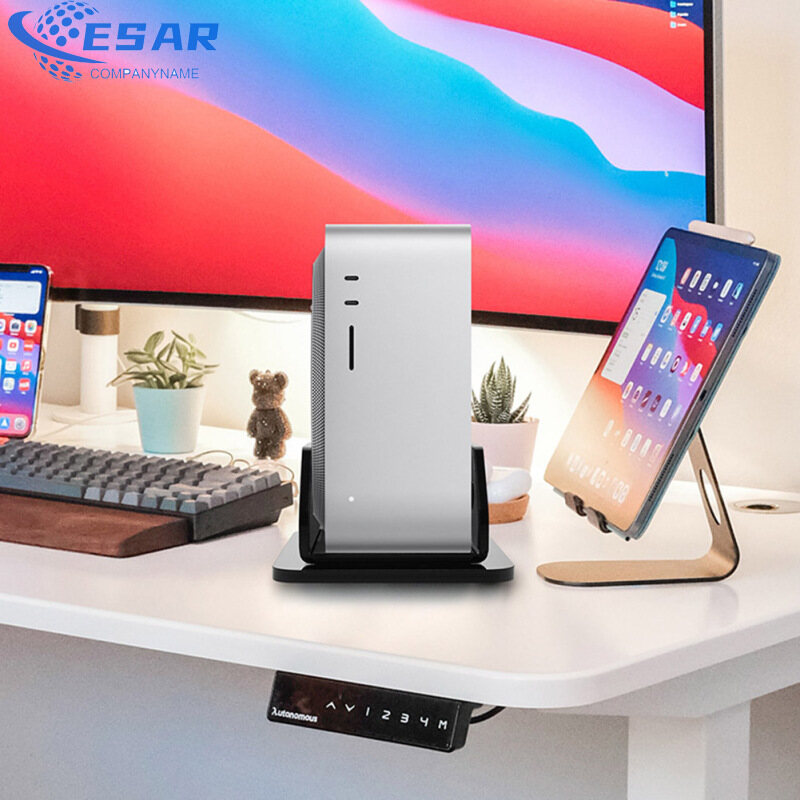 Acrylic Bracket Compatible For Mac Studio Desktop / Wall-mounted Holder Support Frame Host Box Storage Rack