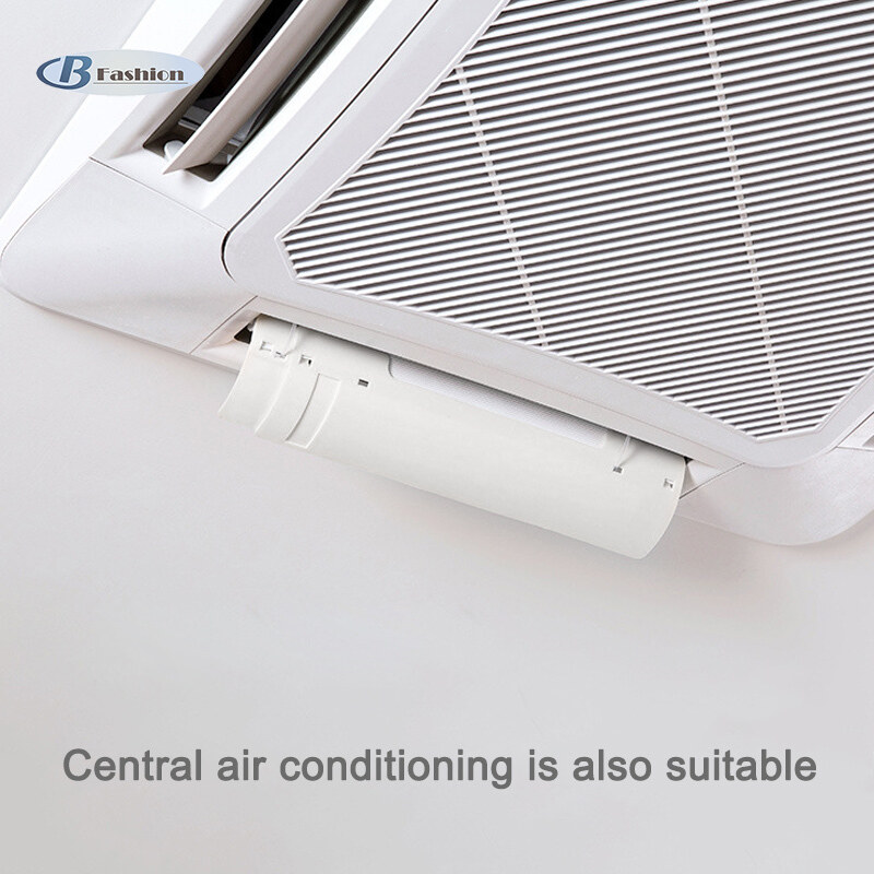 B-F Air Conditioner Windshield Cold Wind Deflector Retractable Baffle for Home Office Hotel