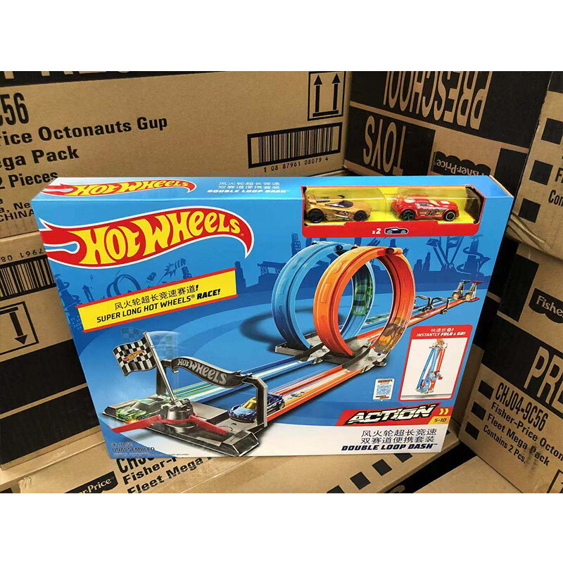 New hot wheels track hot little sports car super-long racing double ...