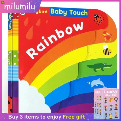 Original Children Popular Books Baby Touch Rainbow Ladybird Touch book Board book Colouring English Activity Picture Book for Kids