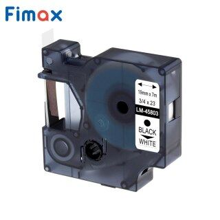 Fimax tương thích với dymo 45013 45803 cho băng ruy băng 19mm tiêu chuẩn 45800 45807 45804 45805 máy làm nhãn lm160 280 1