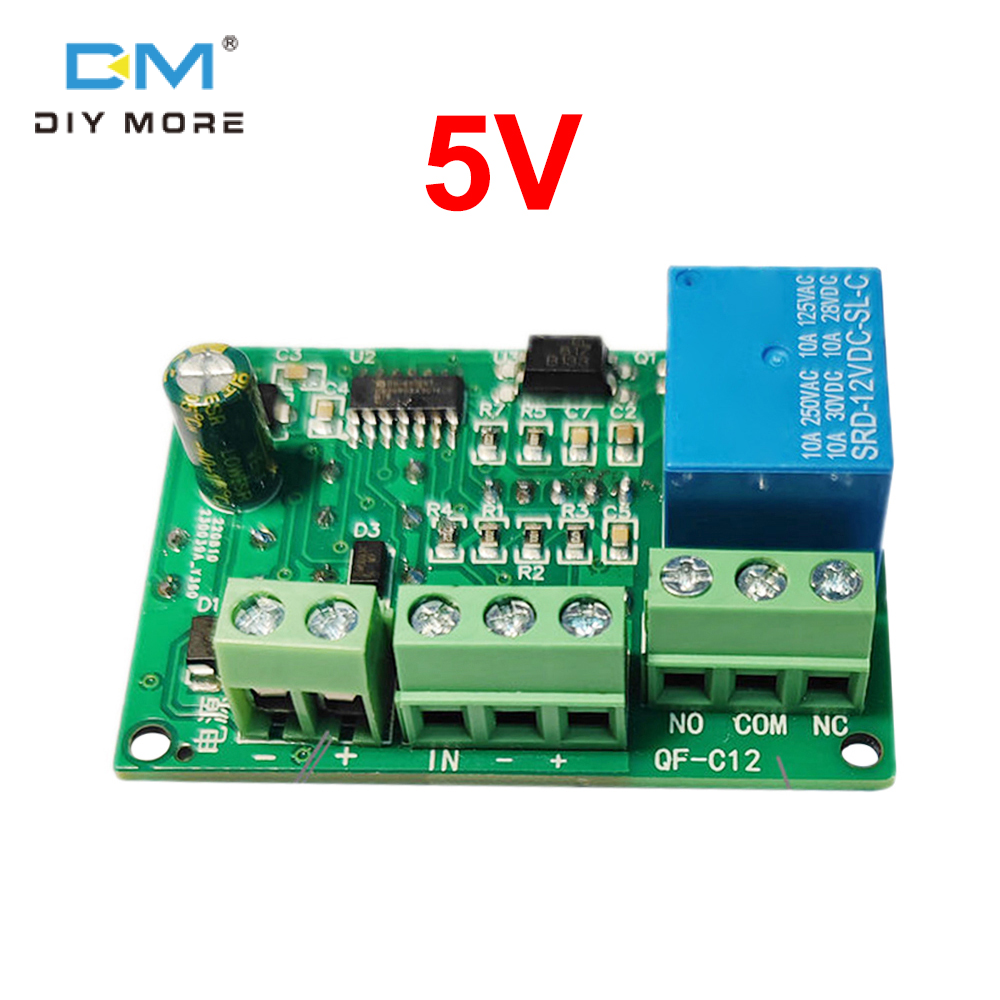 diymore 5V 12V 24V Rơle hẹn giờ lập trình Rơle tác dụng chậm mô-đun chu kỳ hẹn giờ với màn hình LED
