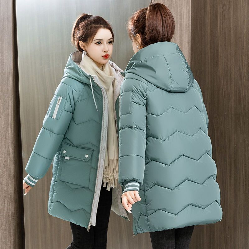 Women's Cotton-Padded Jackets Winter Coat Hoody Parka Down padded jacket Korean Winter padded jacket