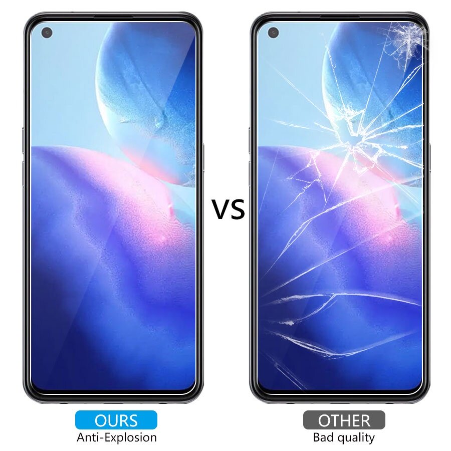 3-in-1 Kính cường lực cho OPPO F11 Pro A7 A5s A12 A9 A15 A15s A3s A5 A74 A54 A52 A33 A53 A32 A53s Reno 4 3 Mặt trước và mặt sau và ống kính máy ảnh Bảo vệ màn hình bằng kính cường lực Phim PPF